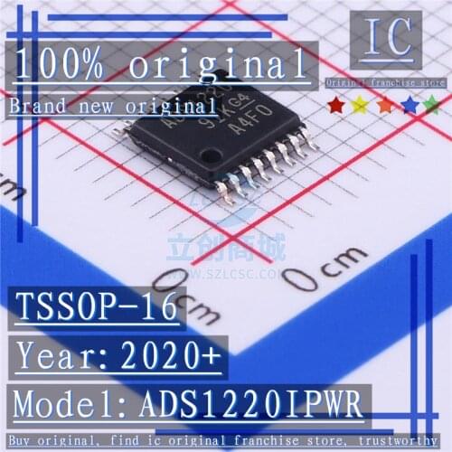 2020+ 100% Brand new original 1PCS-10PCS ADS1220IPWR ADS1220 TSSOP-16 Analog-to-digital converter