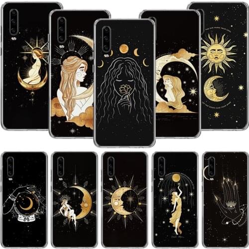 Witches Moon Tarot Mystery Totem Phone Case For Huawei P30 P40 P20 P10 Mate 20 10 30 Lite Pro P Smart Z Plus Printing Cover Coqu