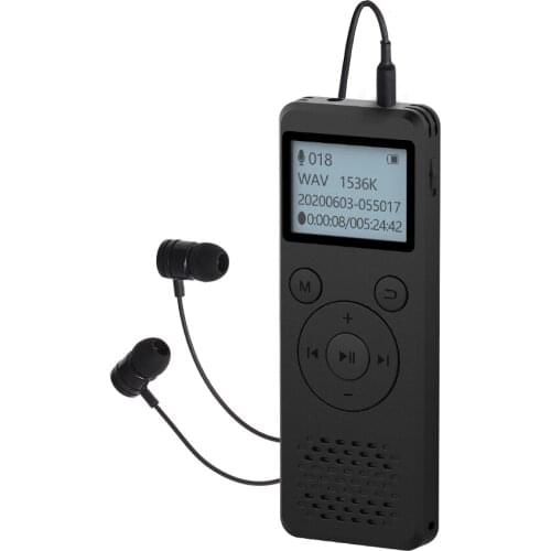 110 hours long time 1536kbps digital voice recorder-password- timing automatic recording-voice activation-with MP3 play