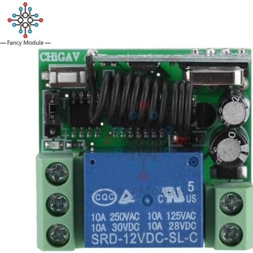 Diymore DC 12V 1 Channel Learning 315MHz WIFI Wireless RF Relay Switch Module with Case for Smart Home