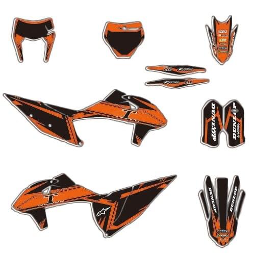 Sticker for KTM EXC EXCF 2020 2021 Decal for KTM SX SXF 2019 2020 125 250 350 450 Motorcycle Team Fairing Graphics Kit
