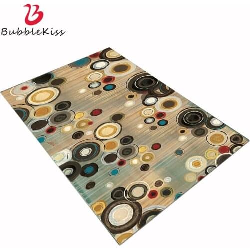 Bubble Kiss Cartoons Carpets For Living Room Color Circle Floor Mat Rug Retro Abstract Carpet Modern Home Non-Slip Decor Carpet