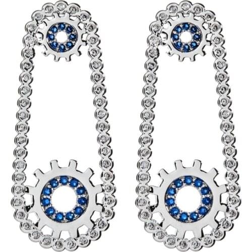 Euro-American fashionable gear with Cubic Zirconia Earrings for women/girls wedding/party Jewelry Earrings