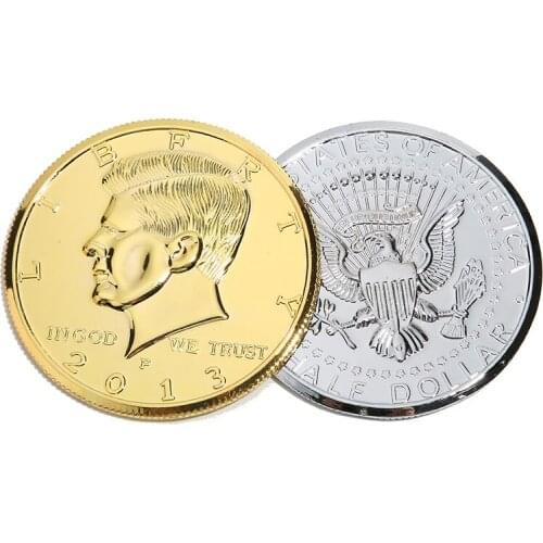 3 Inches Jumbo Magic Coin Half Dollar Magic Trick Coin Magic Street Stage Close Up Magic Accessories For Magician Gimmick