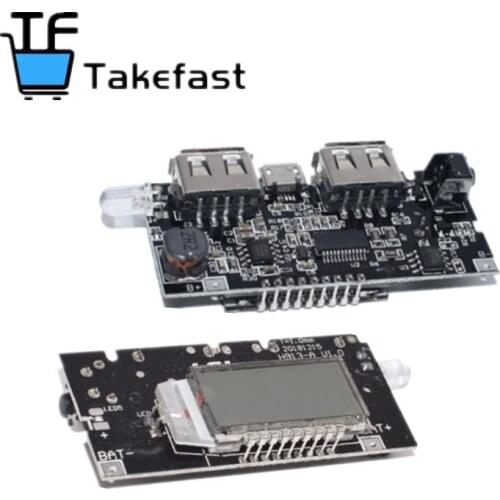 Dual USB 18650 Battery Charger PCB Power Module 5V 1A 2.1A Mobile Power Bank Accessories for Phone DIY LED LCD Module Board