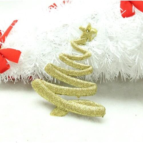 1 PC Gold powder Colorful Serpentine Christmas tree decorations Xmas tree present adornments DIY party production accessories