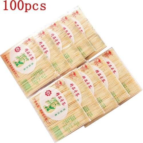 100pcs/pack Natural Bamboo Toothpick Durable Wood Dental Bamboo Picks For Home Restaurant Hotel Products Toothpicks Tools