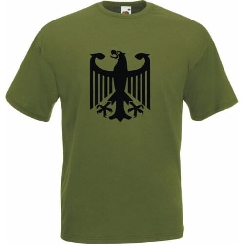 2019 Summer T-Shirt O-Neck Fashion Casual High Quality German Army Eagle Bundeswehr Cotton T Shirt Slim Fit T-Shirt
