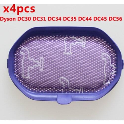4 pcs Pre-Filter for Dyson DC30 DC31 DC34 DC35 DC44 DC45 DC56 Animal DC44 Digital Slim Vacuum Cleaner Parts HEPA Filters
