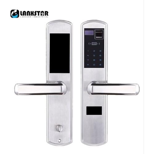 304 Stainless Steel Over Grade C Lockcore Fingerprint Lock Password Locks Intelligent Card Locked Keys 5 in 1 Anti-theft Locker