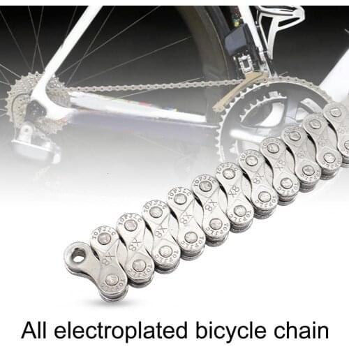6/7/8/18/21/24-speed MTB Bike Chain Long Fully Electroplated 116 Knots Professional Bicycle Chain Link Speed Chain Cycling Part
