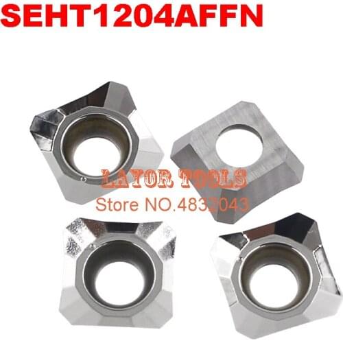 Free shipping aluminum carbide insert 10PCS SEHT1204AFFN,CNC lathe tool,suitable for aluminum processing, insert KM12 knife dish