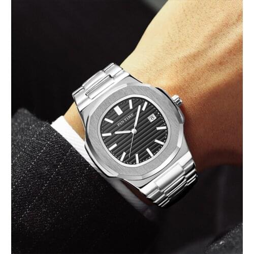 Top Brand Luxury Men Automatic Mechanical Sports Watches Male Military Steel Luminous Hand AAA Nautilus Fashion Men Wristwatch