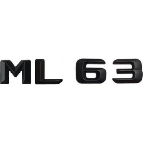 Black Number Letters Trunk Badge Emblems Badges for Mercedes Benz W164 ML63