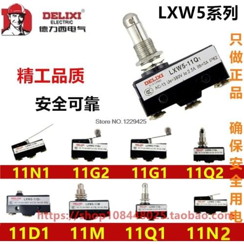 DELIXI Limited Swithc Micro Switch LXW5-11D1 LXW5-11M LXW5-11N1 LXW5-11G1 LXW5-11G2 LXW5-11Q1 LXW5-11Q2