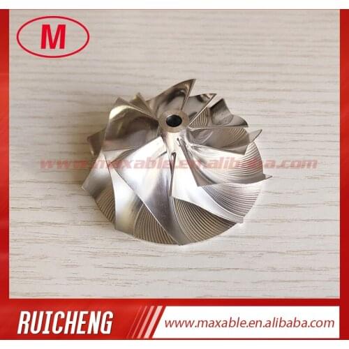 HT10 46.50/61.40mm 5+5 blades high performance milling/aluminum 2618/Billet compressor wheel