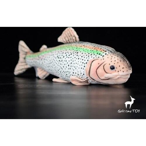 Simulation Marine Animals Stuffed Trout Doll Toys Seven Color Fish Gifts Rare Good Quality Toy Store