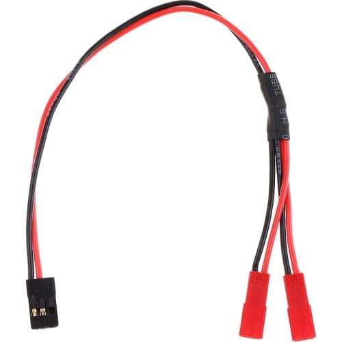JR 1 Male to JST 2 Female Y Plug Wire Splitter Cable for RC Models DIY Parts 9