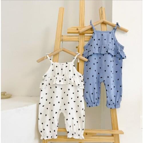 2021 new boys girls printed rompers cotton summer babys jumpsuit