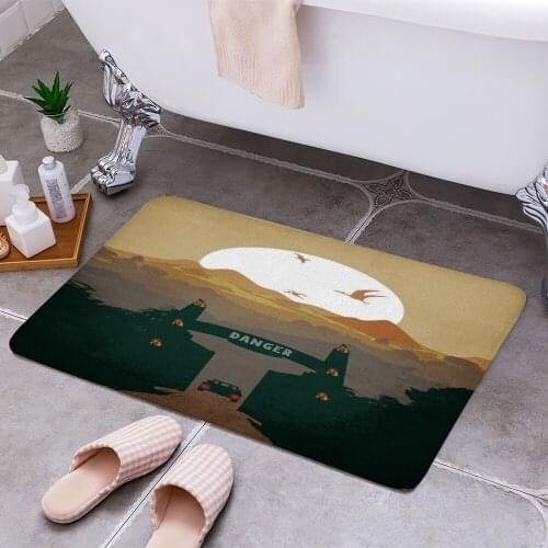 Jurassic Park 3D Print Doormats Rectangle Non-Slip DoorMat Bedroom Kitchen Entrance Print Door rugs Dropshipping
