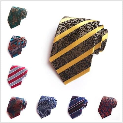 HOOYI Floral Neck Ties for Men Shirt Tie Fashion accessories 8CM Business Mariage Work Necktie