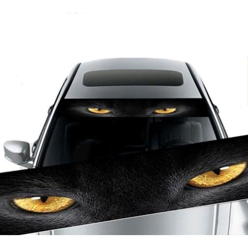 Car Front Windshield Sticker Rear Auto Stickers Terrorist Decoration Front File Stickers Decorative Shade 3D Sunshade Sticker