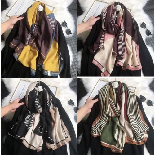 2021 Newest Women Geometry Printed Scarf Cotton Scarf Quality Scarf Luxury scarf Shawls Wraps Hijabs