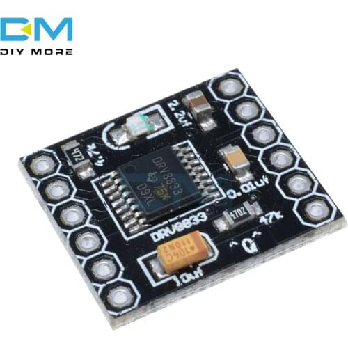 DRV8833 2 CH Channel DC Step Motor Driver Module Board 1.5A 3V 10V H-Bridge 4-Wire Short Circuit Overcurrent Protection Motor