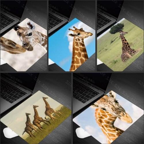 Yzuoan Special Offer Non-slip Gaming Mouse Pad African Animal Giraffe Mouse Pad Laptop Pad Keyboard Pad for Gamers Desk Pad
