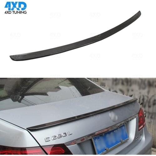 W212 Carbon Fiber Spoiler AMG Style For Mercedes E Class E250 E63AMG Rear Trunk Spoiler Wing Sedan 2010 2012 2013 2014 2015 2016
