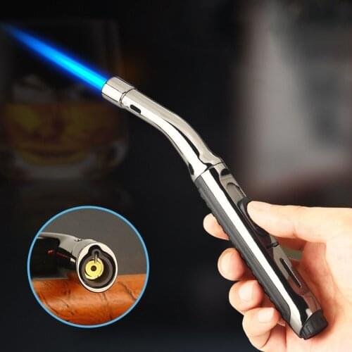 Super Long Kitchen Cooking Torch Lighter Metal Gas Lighter 1300C Cigar Cigarette Lighters Smoking Accessories Gadgets for Men