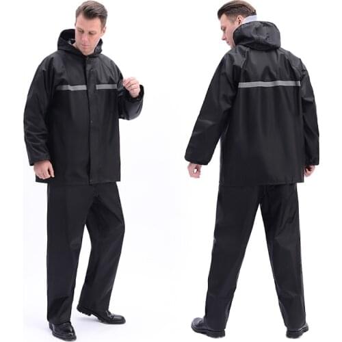 Outdoor Raincoat Suit Hooded Adults Waterproof Fashion Raincoat Lightweight Hiking Reflective Chubasqueros Raincoats BG50RG