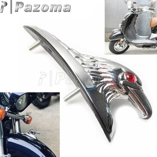 Universal Motorcycle Red Eye Eagle Head Fender Decorations Ornament for Harley Honda Triumph Ducati Chopper Motorbikes Scooter