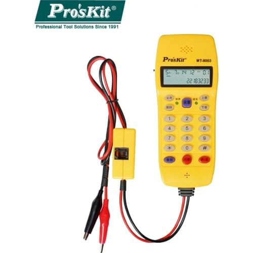 PosKit Automatic Detection Measuring line Tester Circuit Finders Device 16-Bit LCD Digital Display Check line Telephone Tools