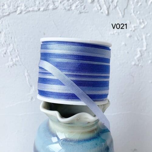 V021 A Roll Wholesale 2mm-36mm 100% Pure Silk Embroidery Ribbons Handcraft Supply Double Faced Thin Taffeta Silk Ribbon