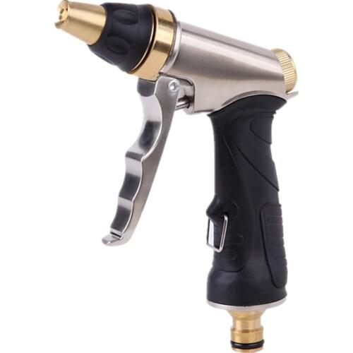 Electroplated Golden High-pressure Water Gun Household Pure Copper High-pressure Multi-function Car Wash Water Tool Garden Spray