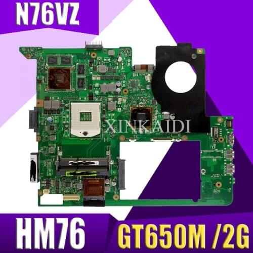 XinKaidi N76VZ Laptop motherboard for ASUS N76VZ N76VM N76VJ N76V Test original mainboard GT635M/GT650M/GT740M 2GB HM76