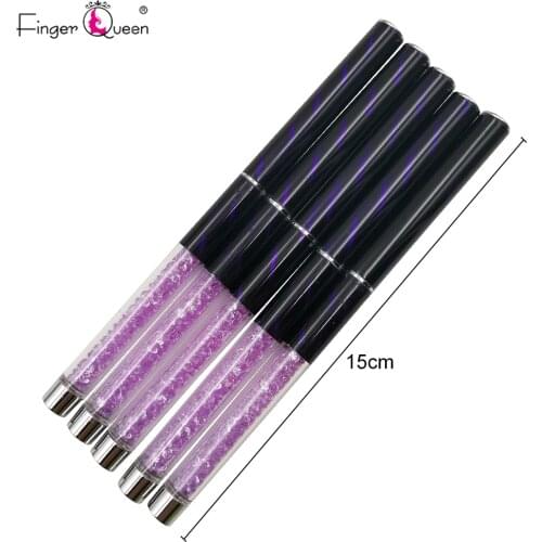 1pcs Purple Metal Penholder Nail Art Decoration Nail Brush Nail Tips Draw Painting Brush Manicure Drawing Pen B052