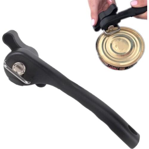 1 pcs Kitchen Tools of the Household Easy Manual Easy Metal Can Opener Professional Openers Effortless black