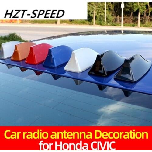 2016 7 Colors Performance Car Roof Super Shark Fin Car Radio Roof Antenna Decoration for Honda 10 Generation CIVIC