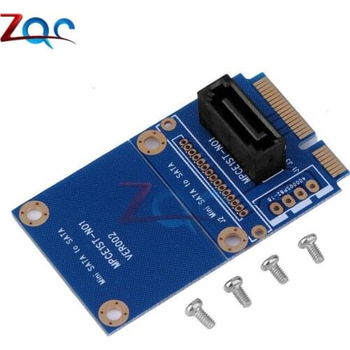 MSATA Mini PCI-e SSD SATA Slot to 7Pin SATA Hard Disk Conversion Card Converter Adapter