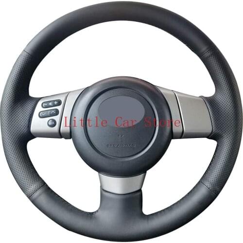Auto Custom Fit OEM Black Leather Steering Wheel Covers For Toyota FJ Cruiser 2007-2014 Interior Accessories