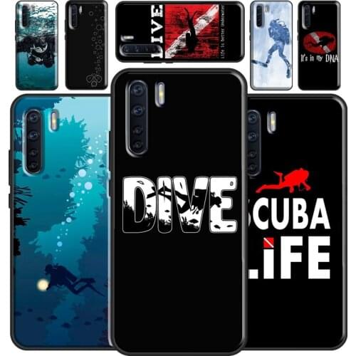 Scuba Diver Diving Case For OPPO Reno2 Z Find X3 Pro A3S A5S A15 A52 A72 A83 A91 A93 A5 A9 A31 A53 2020 Cover