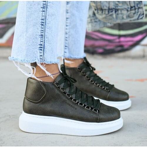 Chekich Womens & Mens Shoes Khaki Non Leather Autumn Season Lace Up Unisex Sneakers Comfortable Ankle Ladies Fashion Wedding Special Price High Quality Footwear Light Breathable Warm Boots Snow Winter CH258 Women V3