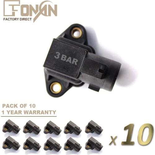 3 Bar Turbp Air Pressure MAP Sensor For Honda B D H F Series Civic Del Sol Accord CR-V Shuttle Prelude CRX SIR B16A D16A D15B