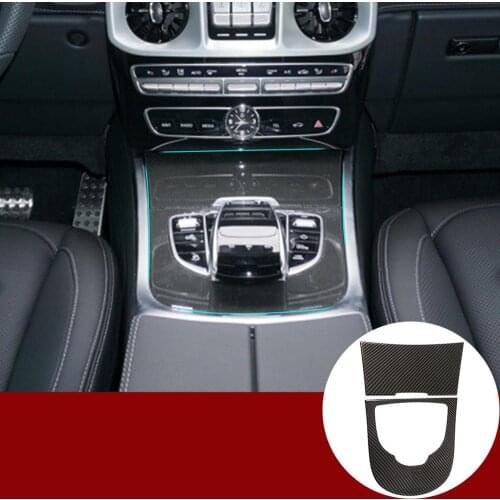For Mercedes Benz G Class W463 G500 G63 2019-2020 Car styling ABS Central Control Decorative Panel Trim Interior Car Accessories
