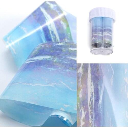 Hot Sale Nail Art Foil Transfer Stickers Marble Series Bright Transfer Nail Art Decoration Decals Manicure Designs Nail DIY