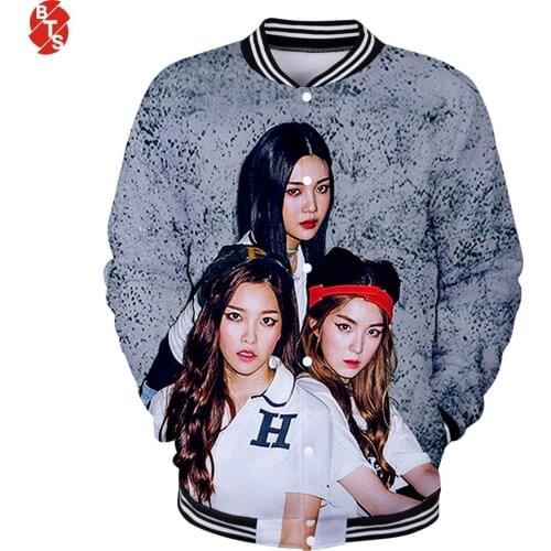 Red Velvet Fashion 3D Printed Baseball Jackets Women/Men Casual Long Sleeve Jackets 2019 Hot Sale Casual Streetwear Clothes