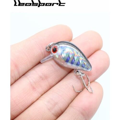 LEOSPORT Low price good quality 1 pcs 2.6cm/1.2g mini crank fishing bait crankbait artificial wobbler japan
