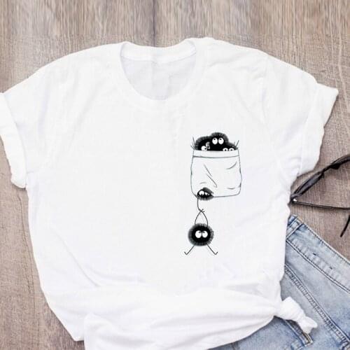 Girls Summer Tee Tops Femme Japanese Anime Tees Cute Plus Size Kawaii T Shirt Women Harajuku Casual Short Sleeve T-shirt